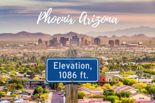 Elevation in Phoenix Arizona